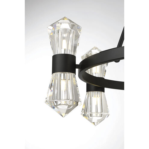Dryden LED 32 inch Matte Black Chandelier Ceiling Light