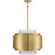 Beacon 4 Light 20 inch Burnished Brass Pendant Ceiling Light 