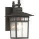 Linden 1 Light 13 inch Textured Bronze Outdoor Wall Lantern