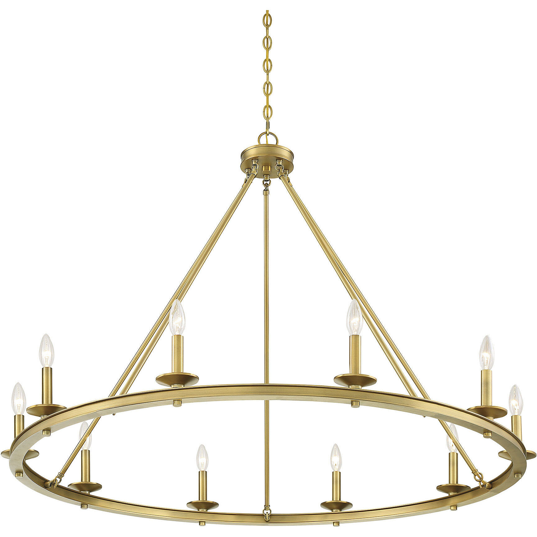 Middleton 10 Light 45 inch Warm Brass Chandelier Ceiling Light, Essentials