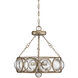 Warwick 3 Light 18 inch Brittannia Gold Convertible Semiflush Ceiling Light, Convertible