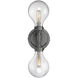 Dansk 2 Light 5.63 inch Galvanized Metal Wall Sconce Wall Light