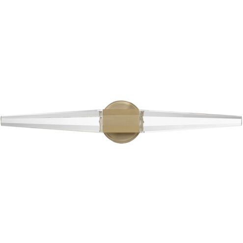 Beaumont LED 28 inch Noble Brass Bathroom Vanity Light Wall Light
