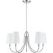 Cameron 5 Light 29 inch Polished Nickel Chandelier Ceiling Light, Essentials
