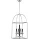 Davidson 4 Light 14 inch Matte Black with Polished Chrome Pendant Ceiling Light