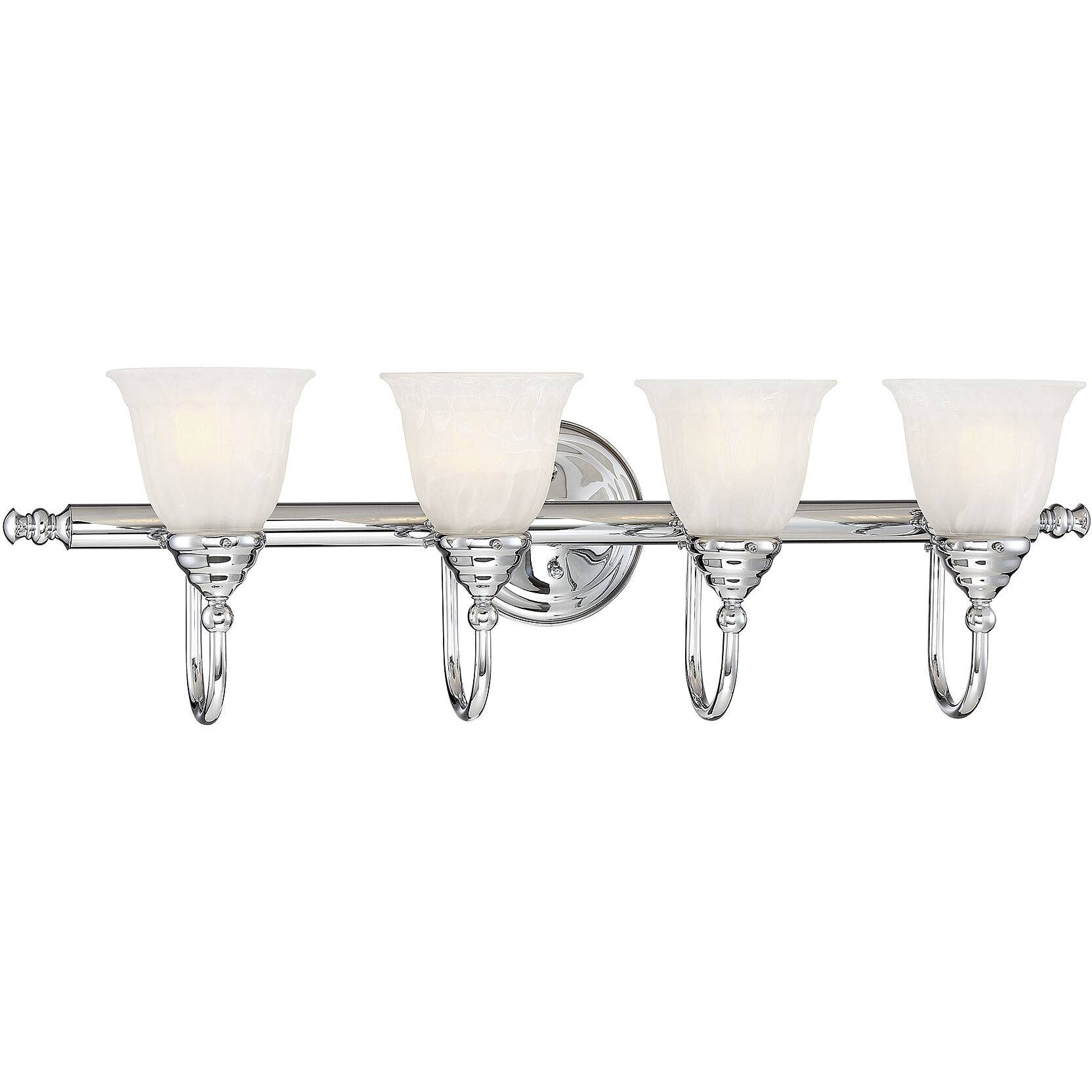 Brunswick 4 Light 31 inch Chrome Bathroom Vanity Light Wall Light, Essentials