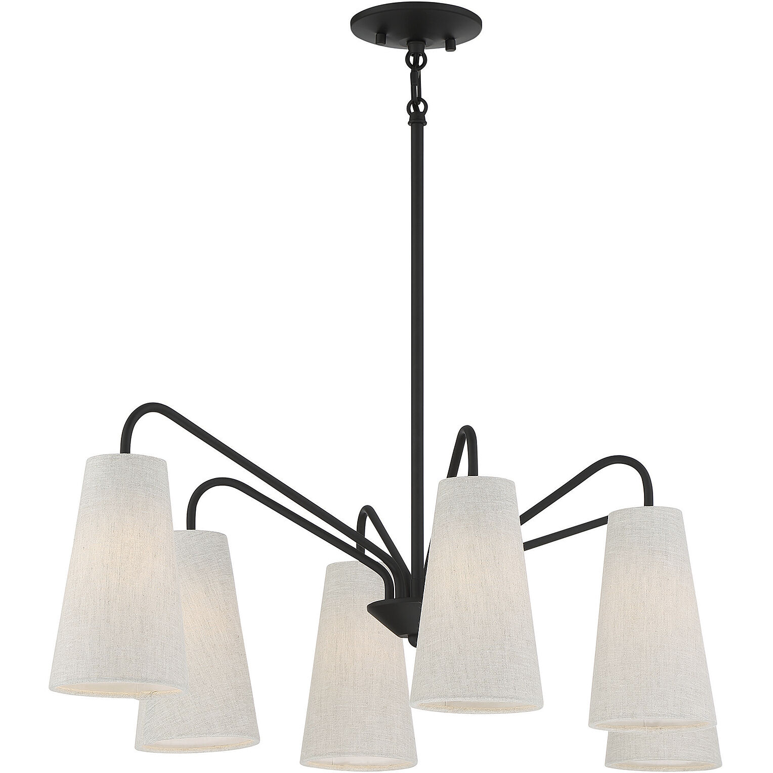 Savoy House 1-1785-6-89 Edgewood 6 Light 35 inch Matte Black
