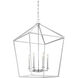Townsend 6 Light 24 inch Polished Nickel Pendant Ceiling Light, Essentials