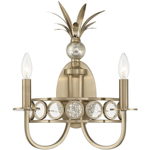 Hearst Wall Sconce Wall Light in Noble Brass