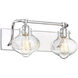 Allman 2 Light 17.75 inch Polished Chrome Bath Light Wall Light