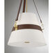 Corinth 3 Light 16.75 inch Warm Brass Pendant Ceiling Light