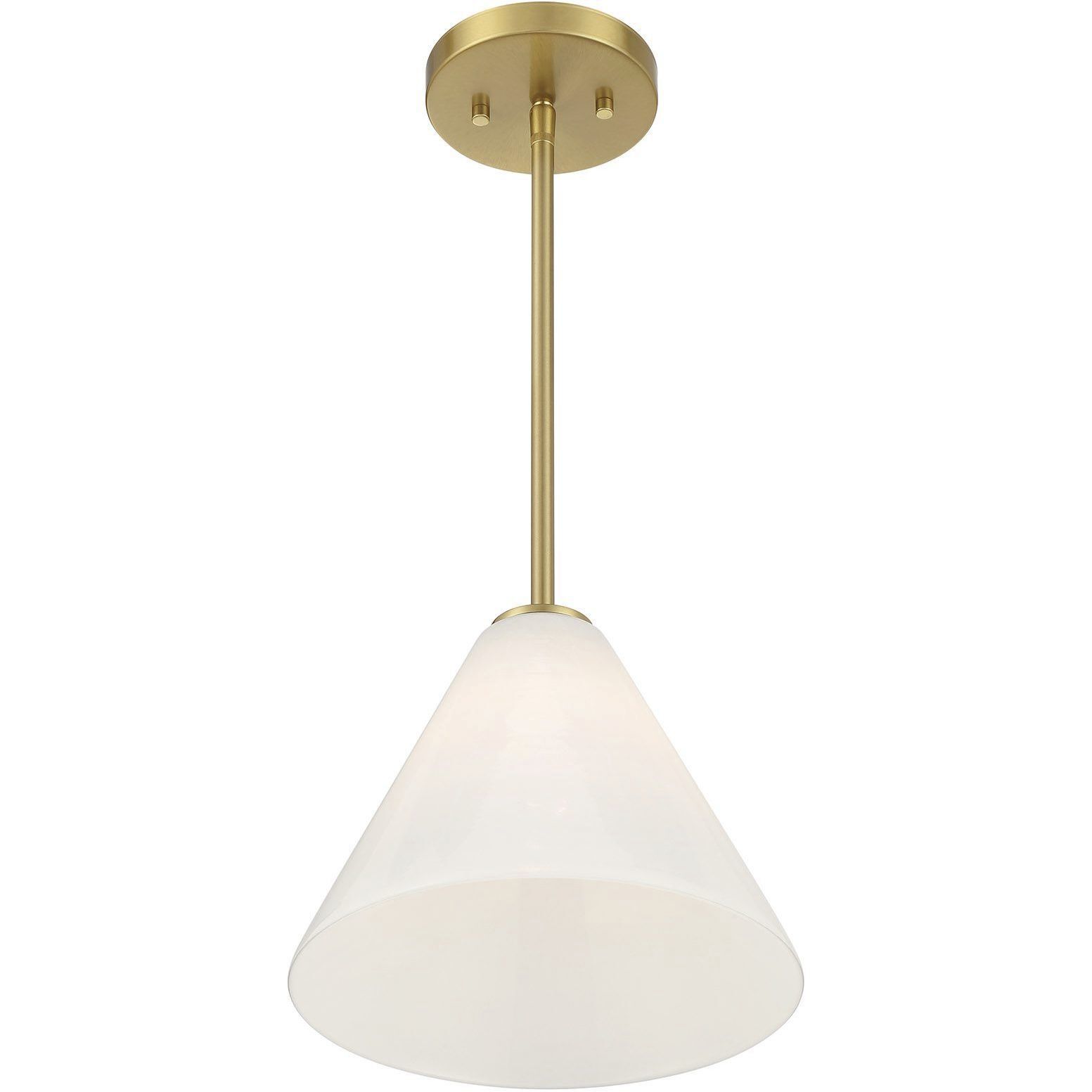 Blair 1 Light 10 inch Warm Brass Mini-Pendant or Semi-Flush Ceiling Light