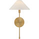 Avon 1 Light 9 inch Warm Brass Wall Sconce Wall Light