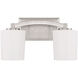 Whitney 2 Light 14 inch Satin Nickel Bathroom Vanity Light Wall Light