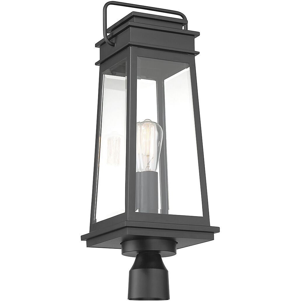 Boone 1 Light 24.25 inch Black Outdoor Post Lantern