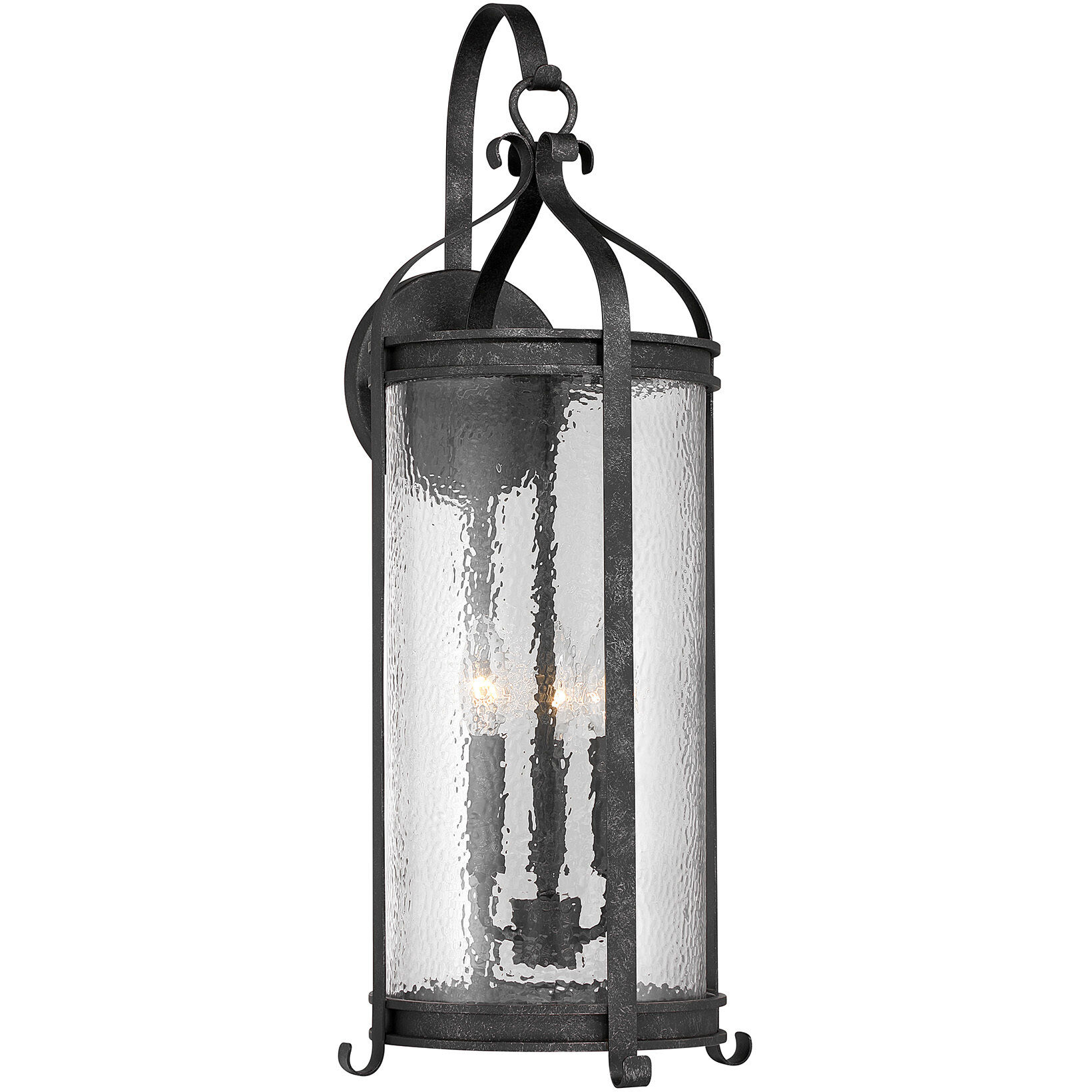 Preston 3 Light 26 inch Iron Oxide Outdoor Wall Lantern