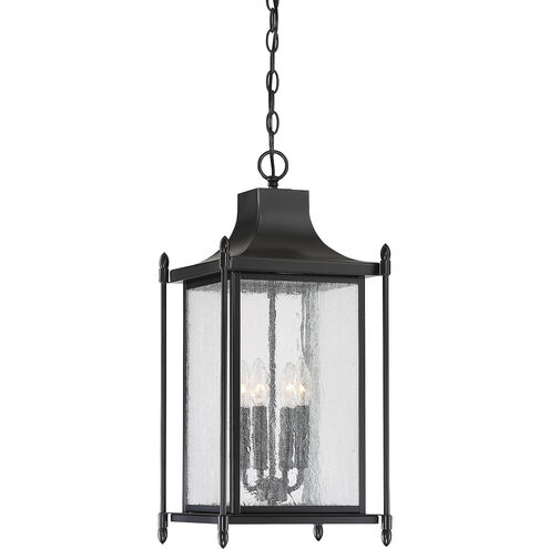 Dunnmore 4 Light 11 inch Matte Black Outdoor Hanging Lantern