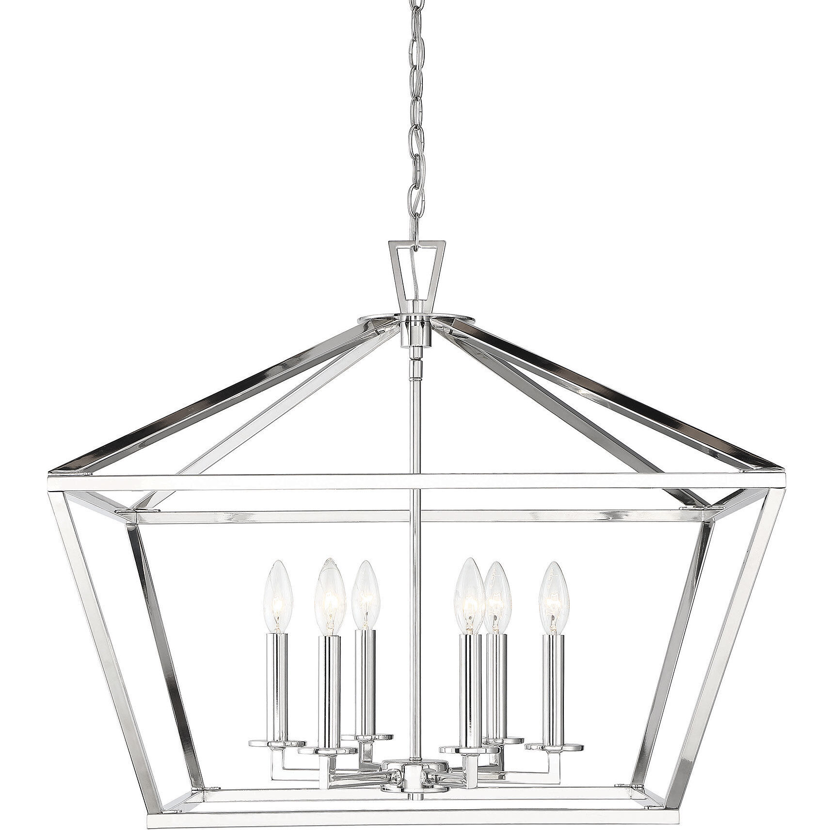 Townsend 6 Light 26 inch Polished Nickel Pendant Ceiling Light, Essentials