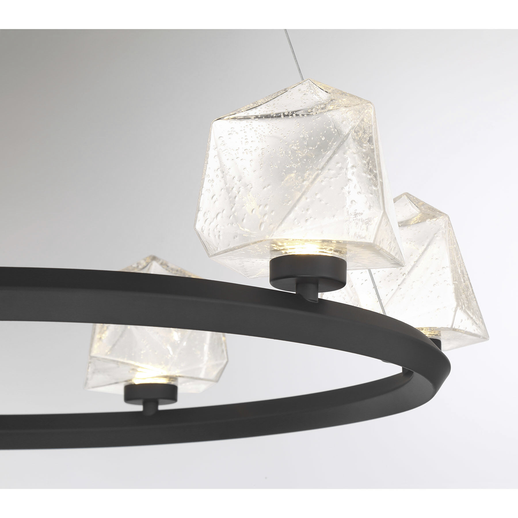 Castello LED 26.5 inch Matte Black Chandelier Ceiling Light