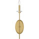 Richfield 1 Light 5 inch Warm Brass Wall Sconce Wall Light, Essentials