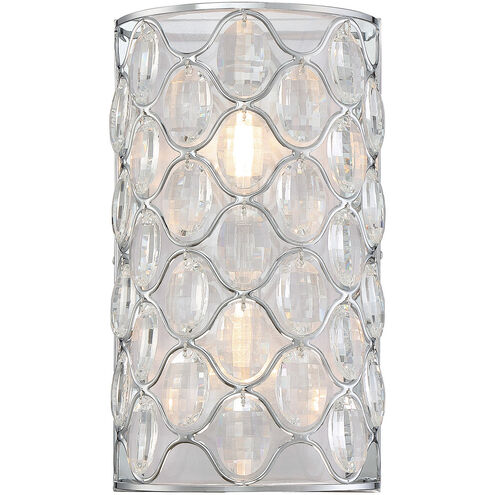 Opus 2 Light 9 inch Polished Chrome Sconce Wall Light
