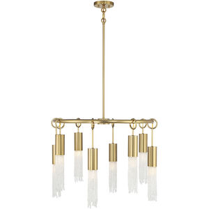 Chelsea 8 Light 28 inch Warm Brass Chandelier Ceiling Light