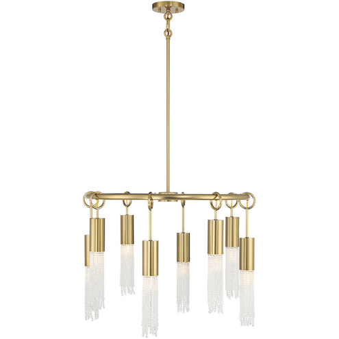 Chelsea 8 Light 28 inch Warm Brass Chandelier Ceiling Light