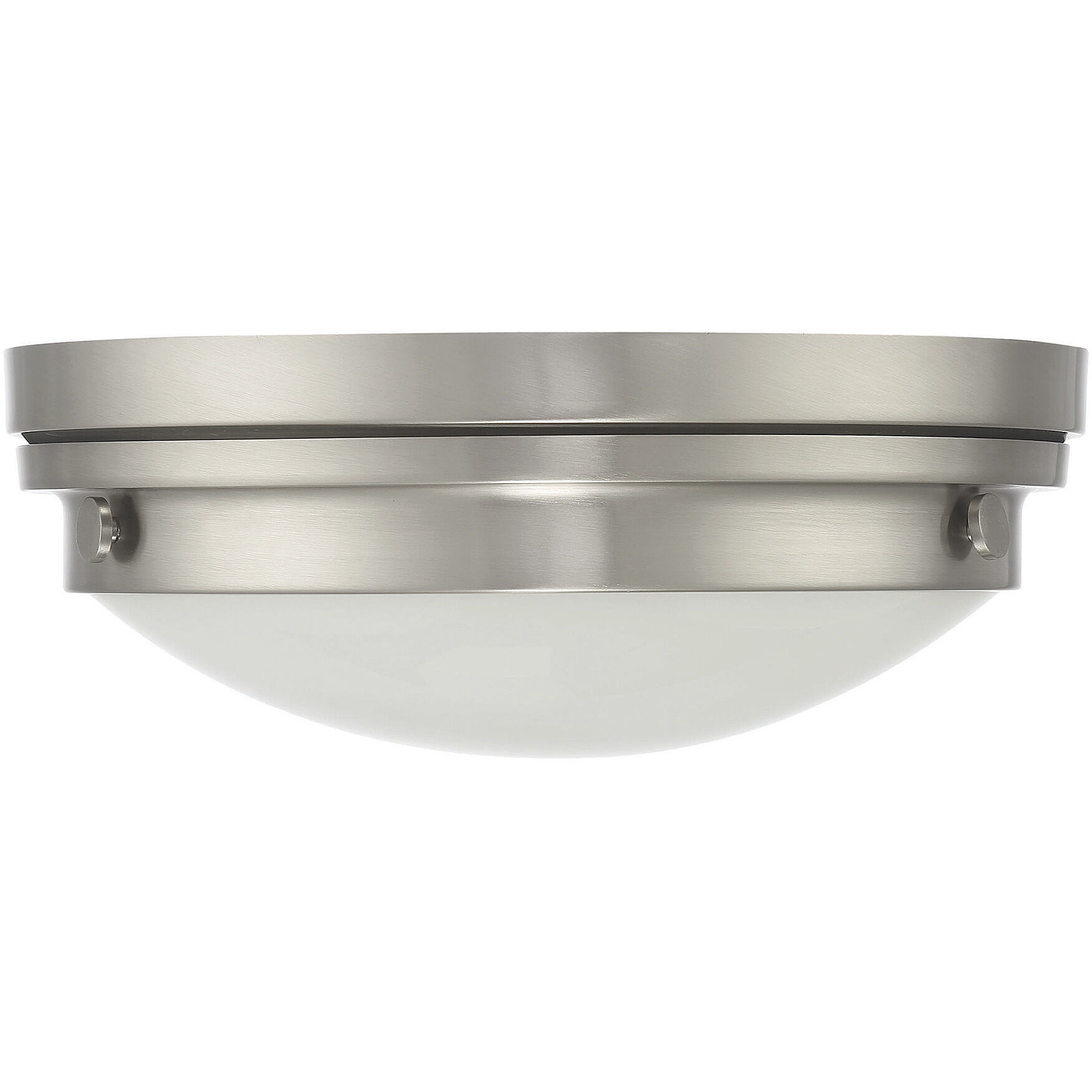 Lucerne 2 Light 13.25 inch Satin Nickel Flush Mount Ceiling Light, Essentials
