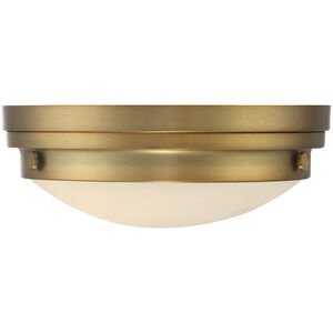 Lucerne 2 Light 13 inch Warm Brass Flush Mount Ceiling Light, Essentials