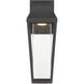 Brookline LED 15 inch Matte Black Outdoor Wall Lantern