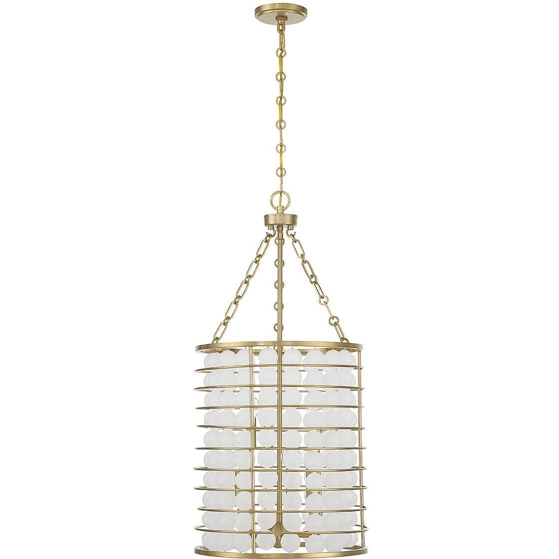 Byron 6 Light 16 inch Warm Brass Pendant Ceiling Light
