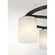 Herron 4 Light 24 inch Matte Black Semi-Flush Ceiling Light