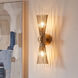 Longfellow 2 Light 5.12 inch Burnished Brass Wall Sconce Wall Light