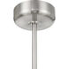 Mansell 14 inch Satin Nickel with Gold Blades Fan D'Lier