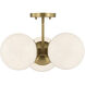 Turin 3 Light 17 inch Warm Brass Chandelier Ceiling Light