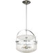 Denmar 4 Light 18 inch Polished Chrome Covertible SemiFlush Ceiling Light