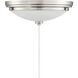 Lucerne 1 Light Incandescent Satin Nickel Fan Light Kit