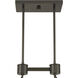 Darien Linear Chandelier Ceiling Light in Mediterranean Bronze