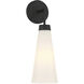 Brevard 1 Light 5.5 inch Matte Black Wall Sconce Wall Light, Lighting One