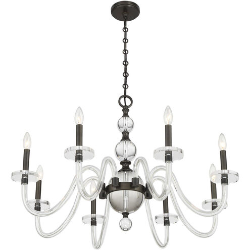 Aragon 8 Light 34 inch Mediterranean Bronze Chandelier Ceiling Light