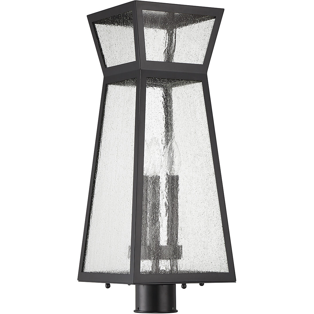 Millford 3 Light 23.25 inch Black Outdoor Post Lantern