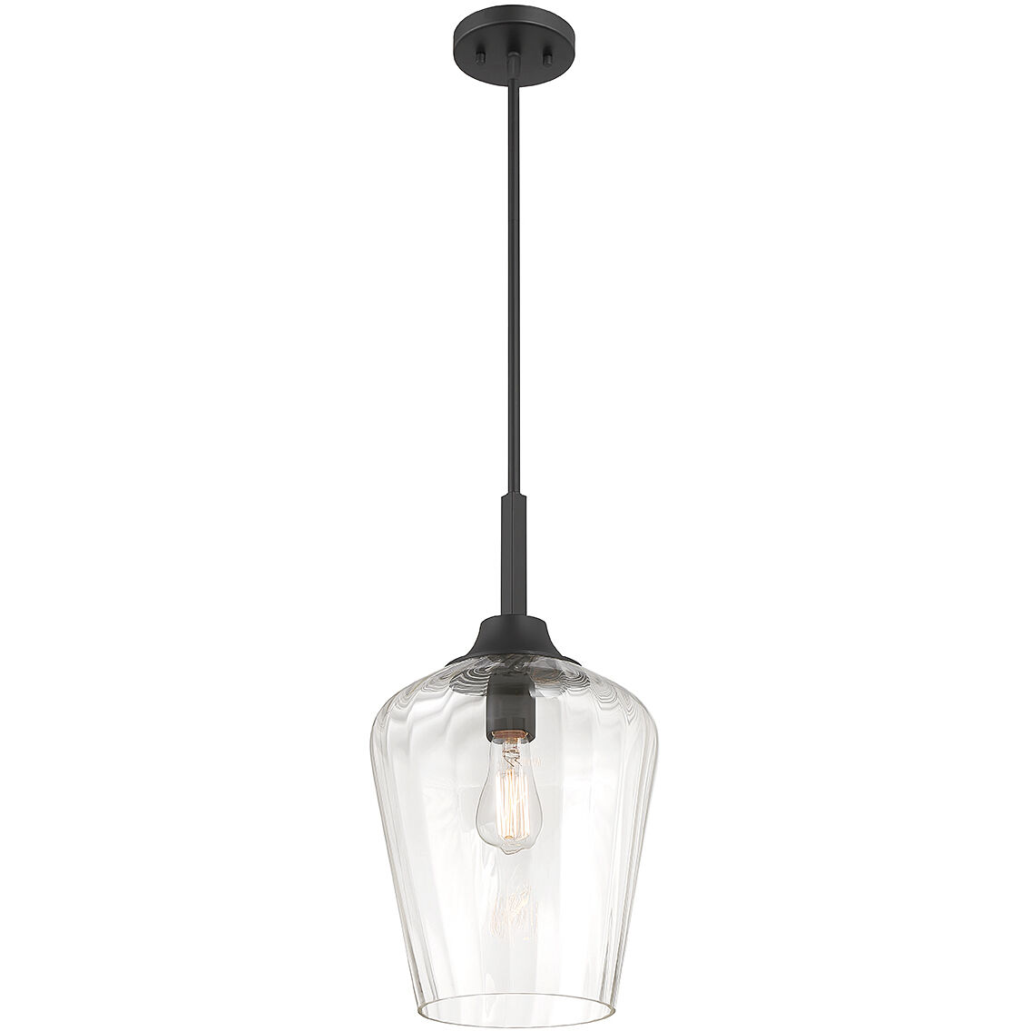 Savoy House 7 3390 1 89 Carlton 1 Light 11 inch Matte Black Pendant Ceiling Light Essentials