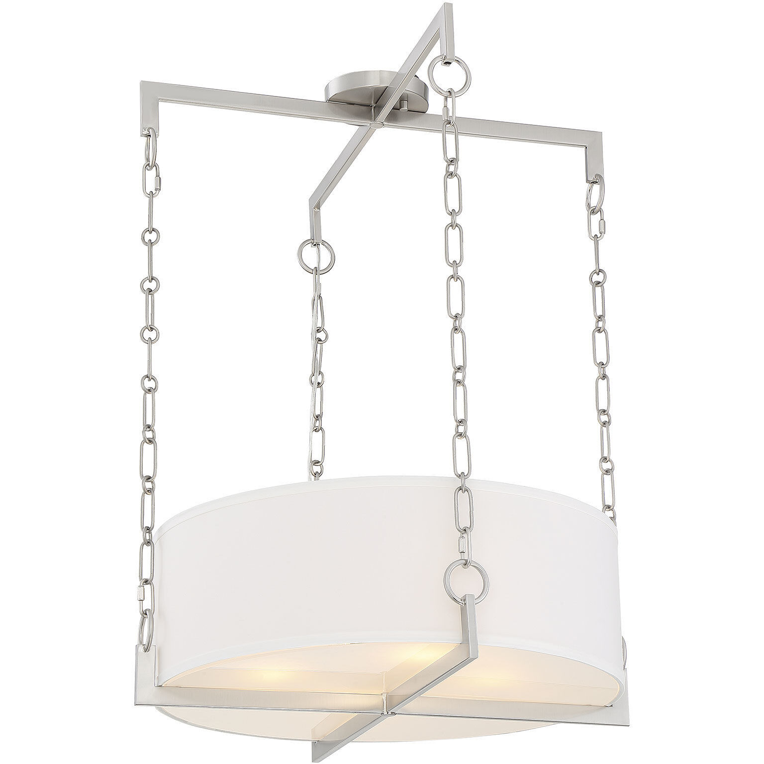 Abbott 4 Light 21.75 inch Satin Nickel Pendant Ceiling Light