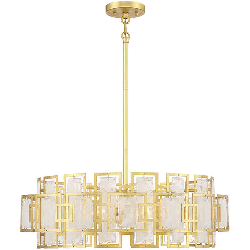 Portia 5 Light 26 inch True Gold Chandelier Ceiling Light