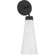 Brevard 1 Light 5.5 inch Matte Black Wall Sconce Wall Light, Lighting One