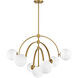 Marias 7 Light 32 inch Warm Brass Chandelier Ceiling Light