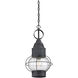 Enfield 1 Light 11 inch Oxidized Black Outdoor Hanging Lantern