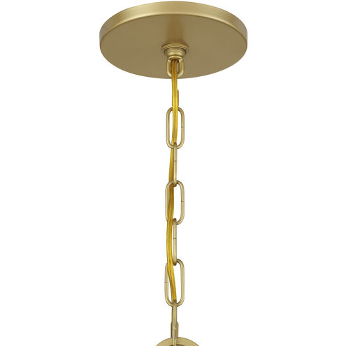Once 8 Light 36 inch Spun Gold Chandelier Ceiling Light