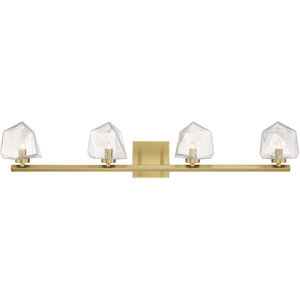 Castello LED 35 inch Warm Brass Bathroom Vanity Light Wall Light