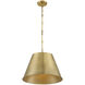 Alden 1 Light 18.25 inch Warm Brass Pendant Ceiling Light, Essentials